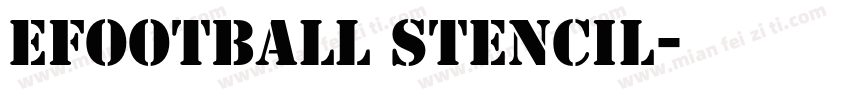 efootball stencil字体转换